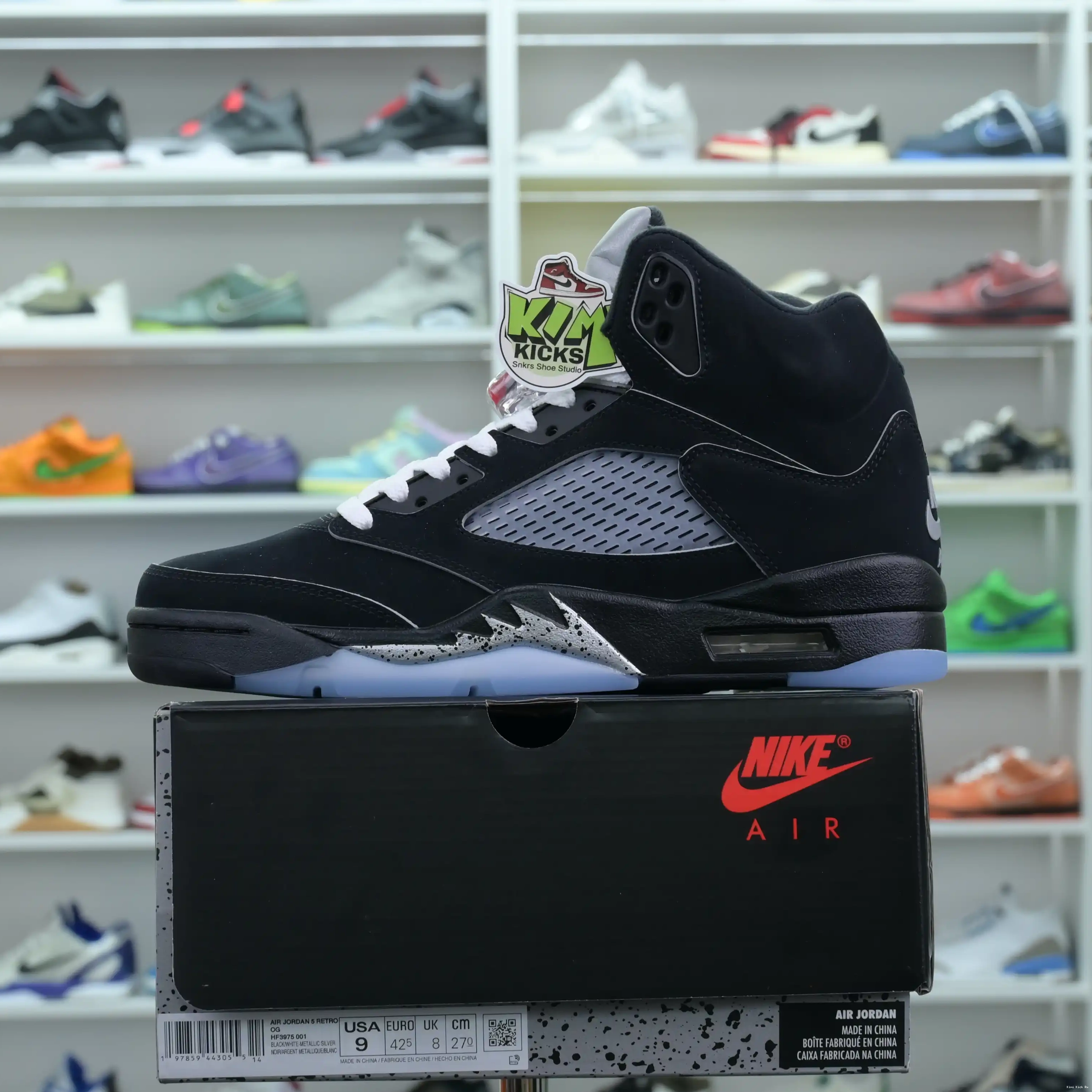 REIMAGINED” METALLIC Air Jordan 5“BLACK Kimikick Jordan 0813